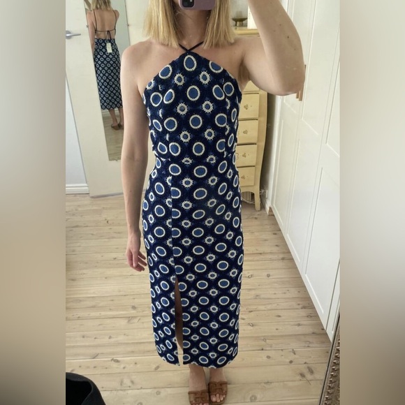 NWT Sezane Grey Midi dress, size 4 - Picture 4 of 12